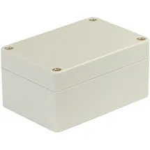 BLANKO Modulgehäuse, Universal-Gehäuse aus ABS-Kunststoff mit Deckel, Mehrzweckghäuse mit Montagepunkten für Leiterplatten, IP 65 Schutzklasse, LxBxH 100x68x50 mm,
