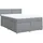 vidaXL Boxspringbett mit Matratze Hellgrau 140x200 cm Stoff