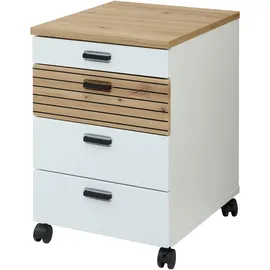 Innostyle Glenn Rollcontainer 45 x 66 x 55 cm weiß