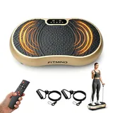 FITMIND Vibrationsplatte Trainingsgerät – Schwarz & Gold