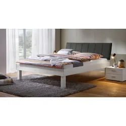 Bett Sierra 160x210 cm Weiß modern