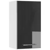 Vicco Badschrank 40 x 72 cm Schwarz Hochglanz