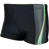 Aquarti Badehose Jungen Schwimmhose Schwarz/Grün 164