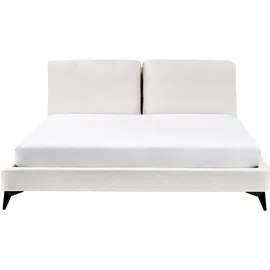Beliani Polsterbett Melle 180 x 200 cm Cremeweiß