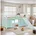 Homestyle4u Hochbett Kinder 90 x 200 cm Kiefer lackiert grün-weiß