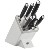 Zwilling All * Star Messerblockset mit KiS Technologie 7-tlg, Kochmesser Küchenmesser Weiß, (1022776)