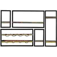 SIT Möbel Wandregal Riverboat 25 x 25 x 75 cm Bunt