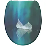 WC-Sitz Deckel Brille Toiletten Klodeckel Klobrille Klo Softclose Herbstblatt