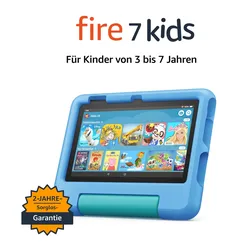 Fire 7 Kids-Tablet, blau für Kinder von 3 bis 7 Jahren, 7-Zoll-Display, 16 GB