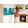 Tulup Magnettafel 120 x 60 cm Blau