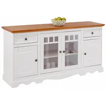 OTTO home Sideboard Melissa 169 x 85 x 45 cm Gelb / Weiß