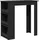 vidaXL Bartisch mit Regal 102 x 50 x 103,5 cm Schwarz