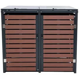 Proregal Mülltonnenbox PROREGAL XL 119 x 140 x 102 cm braun