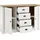 Home Affaire Sideboard HOME AFFAIRE "Beauvais", weiß (weiße pinie, applikation eichefarben dekor), B:130cm H:86cm T:43cm, Holzwerkstoff, Sideboards, Sideboard, Breite ca. 130 cm