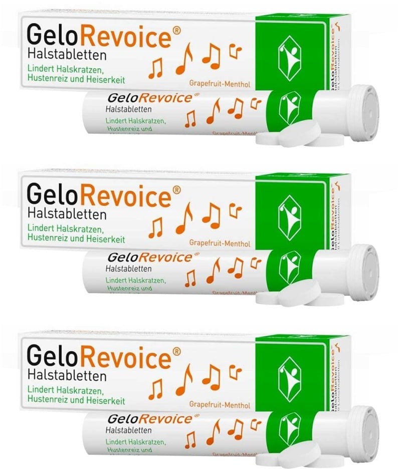 GeloRevoice Halstabletten Grapefruit-Menthol Lutschtabletten