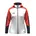 Kapuzenjacke weiß/coral/marine L