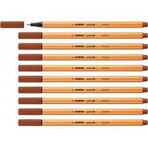 Stabilo - Fineliner - point 88-10er Pack - rötel