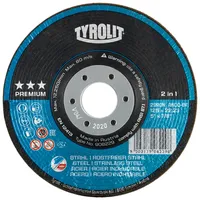 TYROLIT Schruppschleifscheibe PREMIUM*** RONDELLER,Ø 178 mm, Körnung: 36
