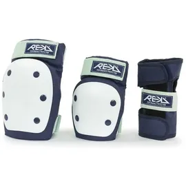 Rekd Protection Heavy Duty Triple Pad Set - Blue / Mint - S