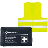 First Aid Only Set Verbandtasche DIN 13167 mit Warnweste, Motorrad
