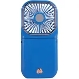 Wiederaufladbarer, Faltbarer Nackenventilator Mit Usb-anschluss, 3 Geschwindigkeitsstufen, Mini-reiseventilator Für Wanderungen Und Picknicks, Blau.