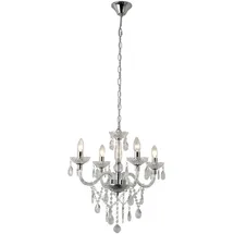 SalesFever Luxe 4-flg. Ø 52 cm transparent Acryl-Glas