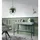 Feldmann-Wohnen Schreibtisch Nova (Metallgestell, 2 Schubladen, klare Kanten, geradliniges Design, 1-St., Riffel-Optik Front, goldfarbene Metallgriffe, ABS-Kanten), 104x50x78cm, Fronten mit ausdrucksstarkem geriffelten Muster grau