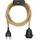 ledscom.de Hanf-Kabel/Textilkabel LEKA, Stecker, Schalter, beige, 3 m, Lampen-Fassung, 1x E27 max. 60W