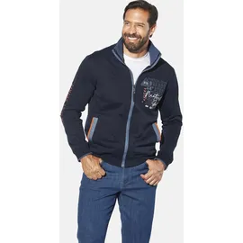Jan Vanderstorm LINDSEN Sweatjacke Herren Dunkelblau 4XL