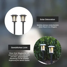 Star Trading LED-Solarlampen Monaco warmweiß 2er Set