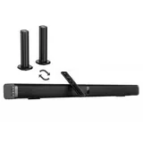 ibettertec Soundbar, Teilbare 2-in-1 Soundbar, mit Bluetooth-Verbindung Speaker Soundbar Stereo (Bluetooth Speaker Soundbar Stereo) schwarz