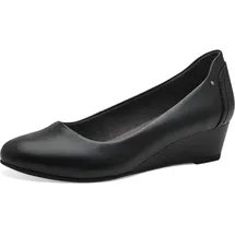 Jana Damen Pumps Keilabsatz Vegan, Schwarz (Black), 39 EU