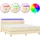 vidaXL Boxspringbett 160 x 200 cm Creme