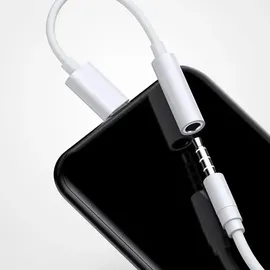 Joyroom 3.5mm Jack Minibuchse auf Typ-C USB-C (Stecker) zu (Buchse), Ben Series, 3A, weiß