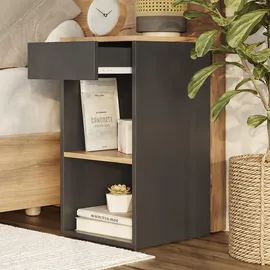 Vicco Nachttisch Dany, Anthrazit, 2er Set