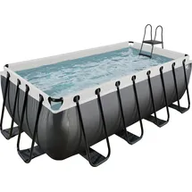 EXIT TOYS Black Leather Pool 400 x 200 x 122 cm inkl. Sandfilter