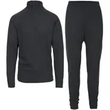 Trespass Unite360 Langarm-basisschicht-set Schwarz XS