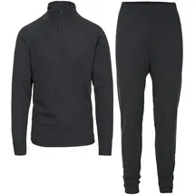 Trespass Unite360 Langarm-basisschicht-set Schwarz XS