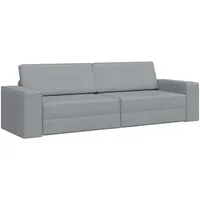 vidaXL Boden-sofa-bett Hellgrau 245 x 78 x 77 cm Stoff, vidaXL