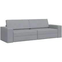 vidaXL Boden-sofa-bett Hellgrau 245 x 78 x 77 cm Stoff, vidaXL