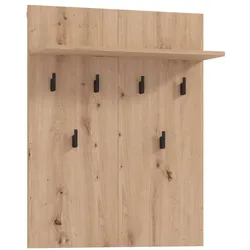 Garderobenpaneel INOSIGN "Landes, Wandregal mit Haken, Wandgarderobe, Aufhänger", braun (artisan eiche), B:66cm H:83cm T:19,5cm, Spanplatte, Garderobenpaneele, mit Regal, Höhe 83 cm, in Artisan Eiche