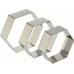 SCHNEIDER Tortenring, Sechseck 155110 , 180 mm, Höhe 50 mm