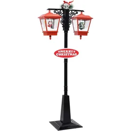 vidaXL Wegeleuchte Kunststoff 81 x 40 x 188 cm inkl. LED-Lampe rot|schwarz