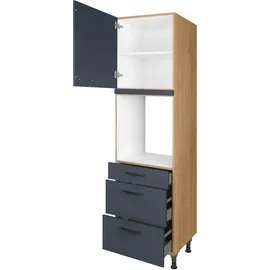 Nobilia Herdumbauschrank Easytouch 60 x 58,3 x 216,6 cm Blau