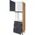 Nobilia Herdumbauschrank Easytouch 60 x 58,3 x 216,6 cm Blau