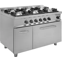Saro Gasherd mit Gasbackofen Modell E7/KUPG6LN - 6 Flammen