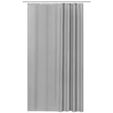 Woltu Duschvorhang 200x200cm Badvorhang Anti-Schimmel Antibakteriell Wasserdichter Polyester Stoff Waschbar Grau mit Duschvorhängeringen für Badewanne und Dusche