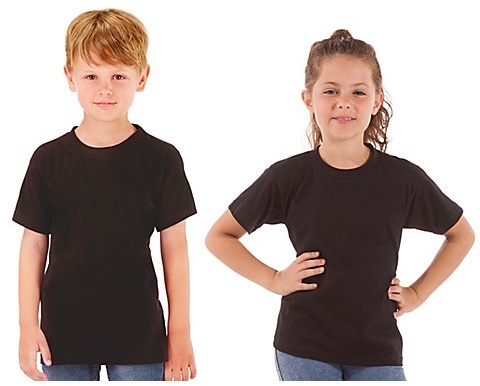 Shirt für Kinder, schwarz