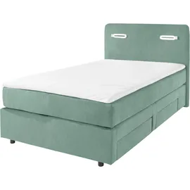 INOSIGN Boxbett Luan, Schubkästen, LED-Beleuchtung und Topper, in Breite 120 cm und 180 cm