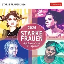 Harenberg Starke Frauen Postkartenkalender 2026 - Kalender mit 53 Karten
